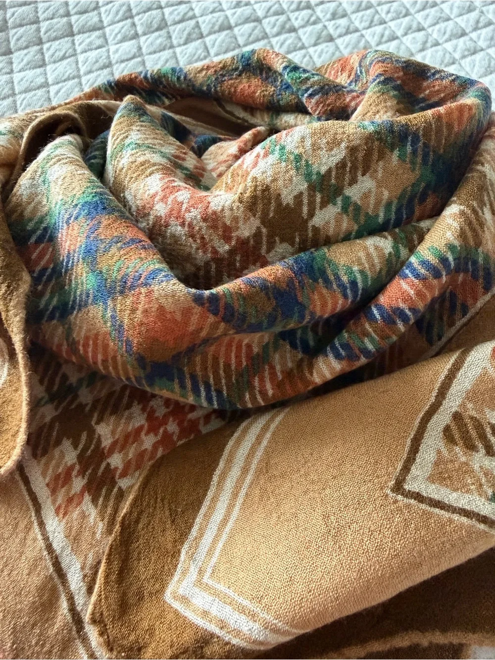 Fisba Stoffels Vintage Scarf Set of 2 Square Scarves Swiss Designer
